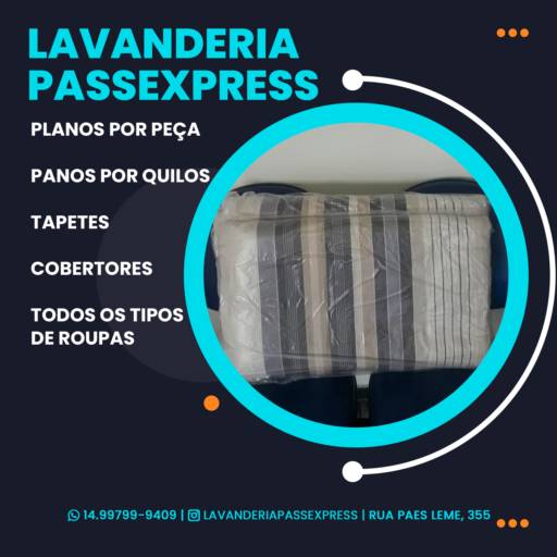 Comprar o produto de A Solução para suas Roupas em Lavanderias pela empresa Lavanderia Passexpress em Marília, SP por Solutudo