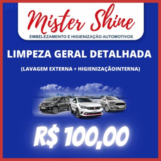 LAVA RÁPIDO LIMPEZA COMPLETA por Mister Shine - Lavacar do brilho incomparável