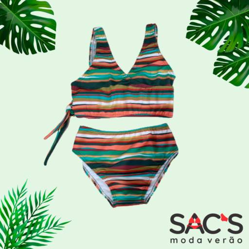 Biquíni listrado em Bauru 