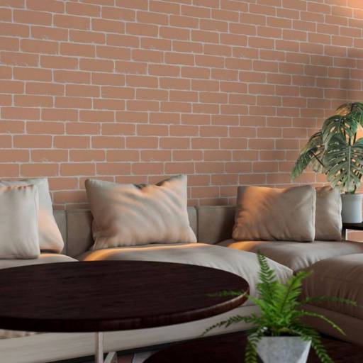 Papel de Parede  tijolinho para Sala ou Quartos -  ATEMPORAL - 3804