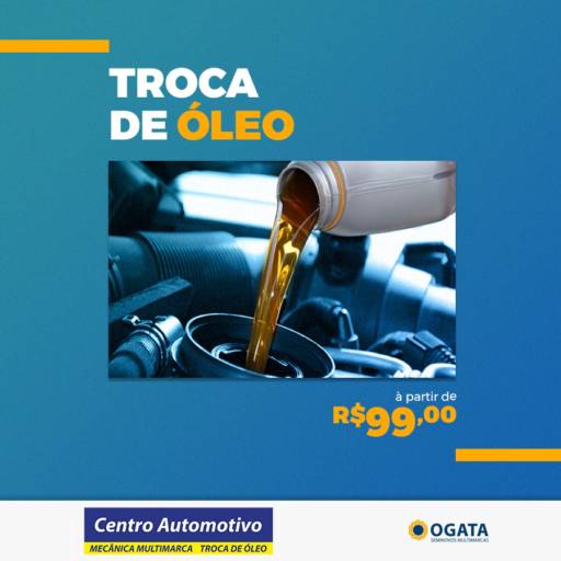 Comprar o produto de Troca de Óleo em Trocas de Óleo pela empresa Ogata Multimarcas em Marília, SP por Solutudo