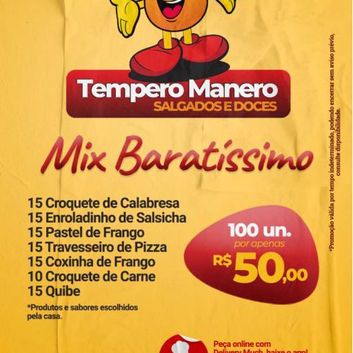 Mix Baratíssimo  por Tempero Manero Salgados E Doces