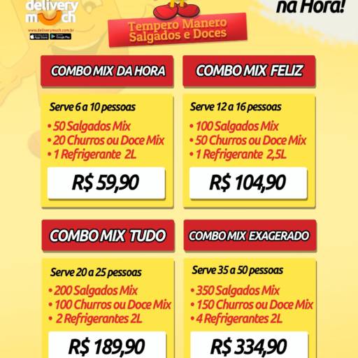 Mix Baratíssimo  por Tempero Manero Salgados E Doces