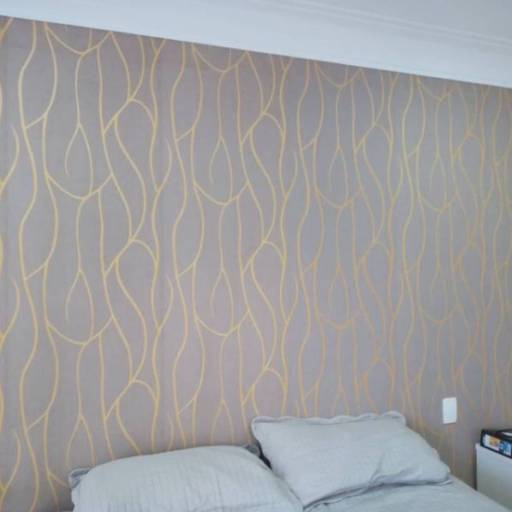 Instalação de Papel de Parede em Quarto por Ino Adhere - Instalação de Papel de Parede