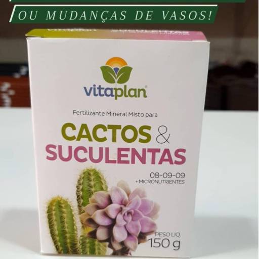 Fertilizante mineral para cactos e suculentas por Vasos Decor