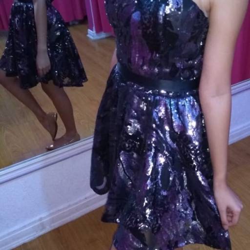 Vestido de Debutante Preto Curto por Aguiar Noivas, Festas e Ternos