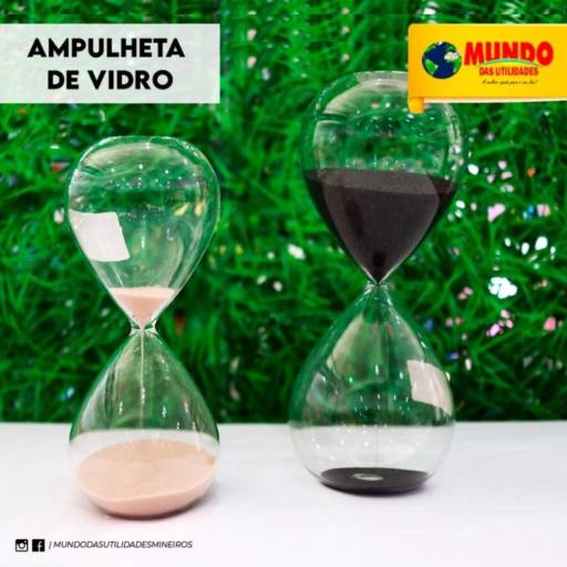 Ampulheta de vidro por Mundo das Utilidades - Loja 01