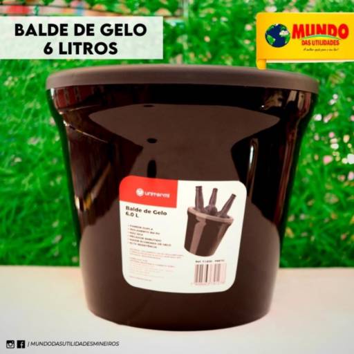 Balde de gelo 6 litros por Mundo das Utilidades - Loja 01