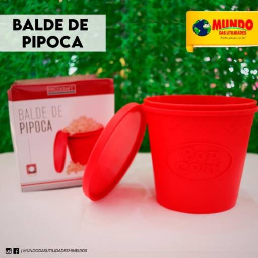Balde de pipoca por Mundo das Utilidades - Loja 01