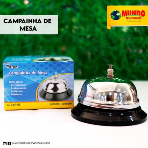 Campainha de mesa por Mundo das Utilidades - Loja 01