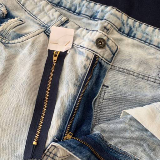 Zíper metal para calça jeans ou saia braguilha Bauru por Escola Moldare