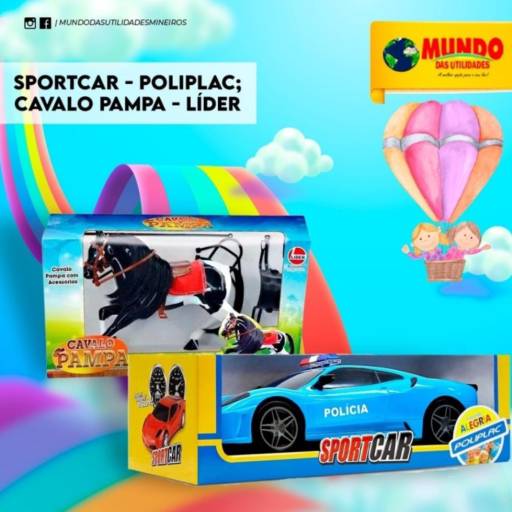 Sportcar - poluplac cavalo pampa - líder por Mundo das Utilidades - Loja 01
