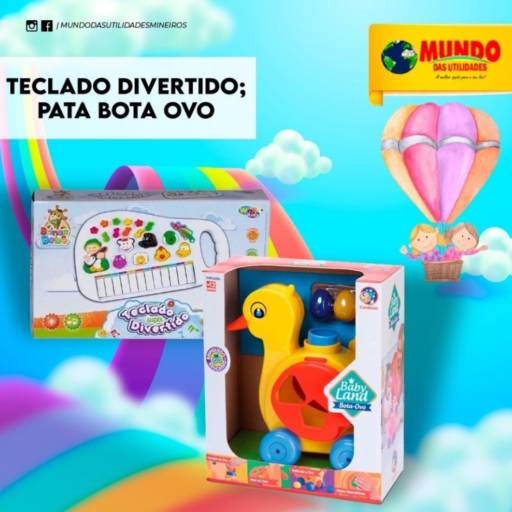  Teclado divertido pata bota ovo por Mundo das Utilidades - Loja 01
