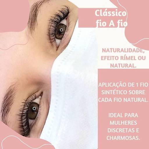  Extensão de cílios fio a fio volume clássico por Studio Heloíse Fernandes