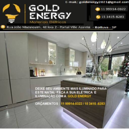 Comprar o produto de Instalações Elétricas Residenciais em Engenharia Elétrica pela empresa Gold Energy Instalações Elétricas e Ar Condicionado em São Paulo, SP por Solutudo