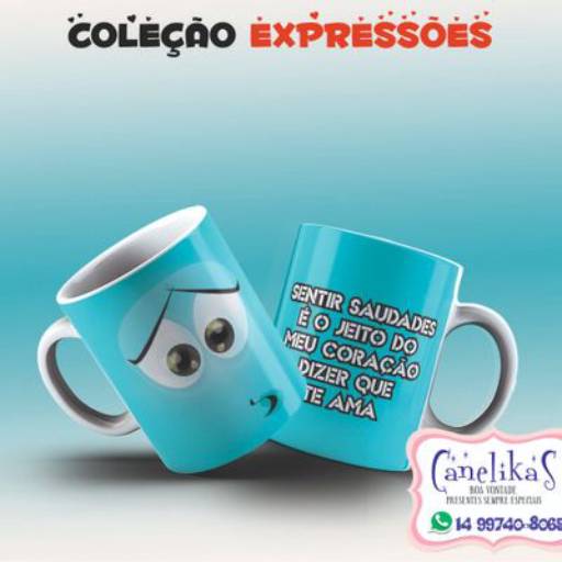 Canecas Personalizadas Coleção Emoções por Canelika's Canecas Personalizadas