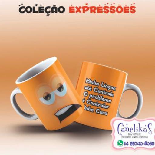 Canecas Personalizadas Coleção Emoções por Canelika's Canecas Personalizadas