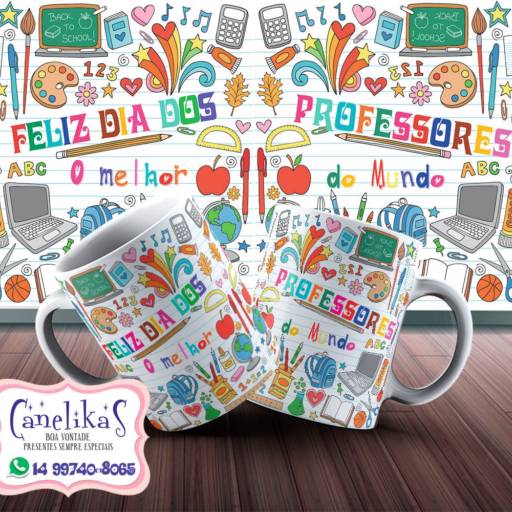 Canecas Personalizadas Dia dos Professores por Canelika's Canecas Personalizadas