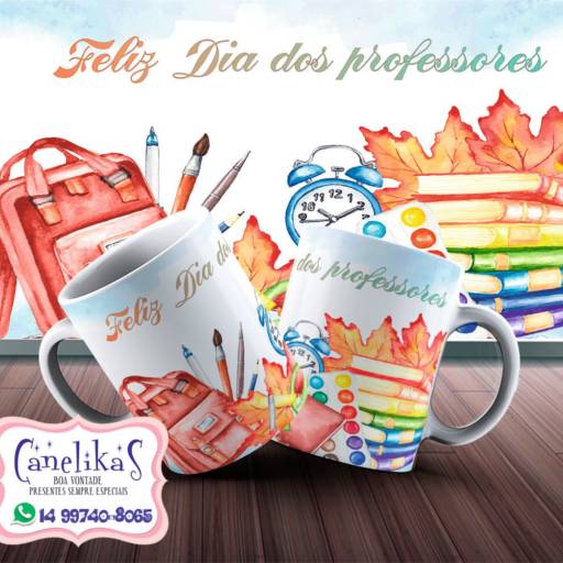 Canecas Personalizadas Dia dos Professores por Canelika's Canecas Personalizadas