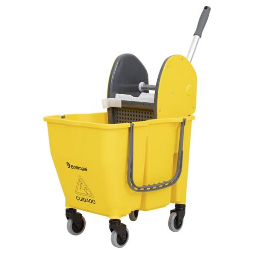 Balde Doblo com Rodas 30L por Global Limp Store - Produtos de Higiene e Limpeza