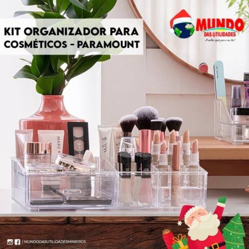 Kit organizador para cosméticos - Paramount por Mundo das Utilidades