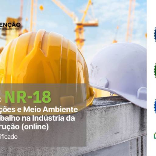 Comprar o produto de Curso de NR-18 - Condições e Meio Ambiente de Trabalho na Indústria da Construção (EAD) em Cursos pela empresa DG Prevenção em Aracaju, SE por Solutudo
