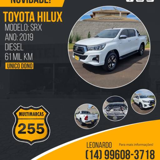 Comprar o produto de Toyota Hilux à venda em Avaré em Concessionárias pela empresa 255 Multimarcas Garagem de Carros em Avaré  em Avaré, SP por Solutudo