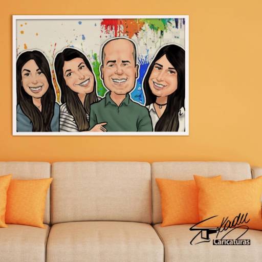 Caricatura de família