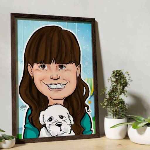 Caricatura para quadros