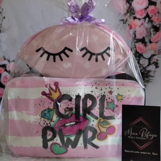 Kit Necessarie Rosa Claro Listrada em Bauru por Mixx Refúgio Acessórios