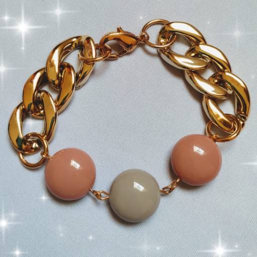 Pulseira 3 pedras Bauru  por Mixx Refúgio Acessórios