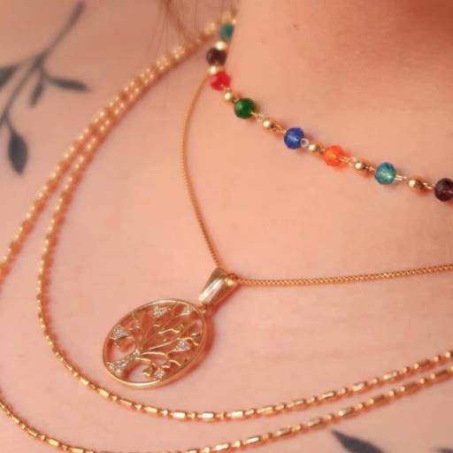 Conjunto de Colares Folheados Bauru por Mixx Refúgio Acessórios