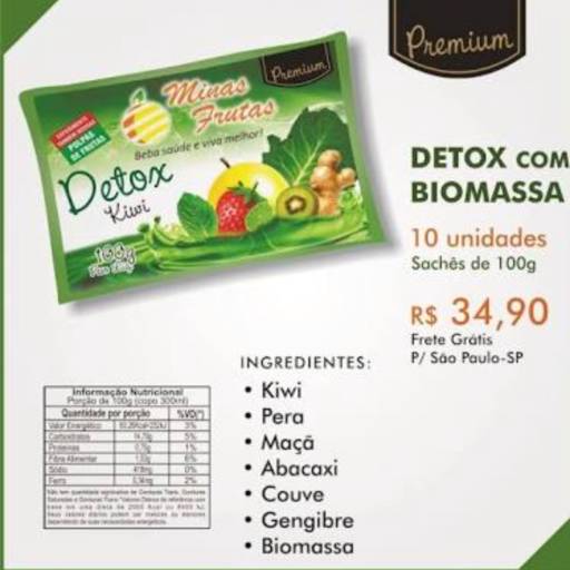 Comprar o produto de Poupa Detox 100%natural em A Classificar pela empresa Natura Natureba em Jaú, SP por Solutudo