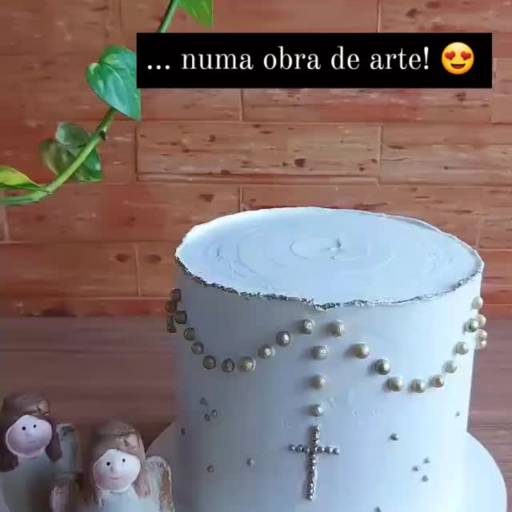 Bolo para batizado por Que Seja Cake by Livia Peres - Confeitaria 