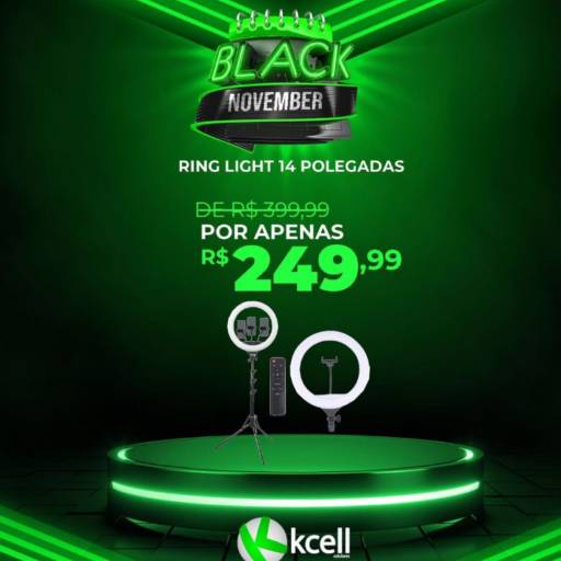 Comprar a oferta de Ring light (anéis de iluminação) em ring light  pela empresa Kcell Celulares - Hermes Fontes em Aracaju, SE por Solutudo