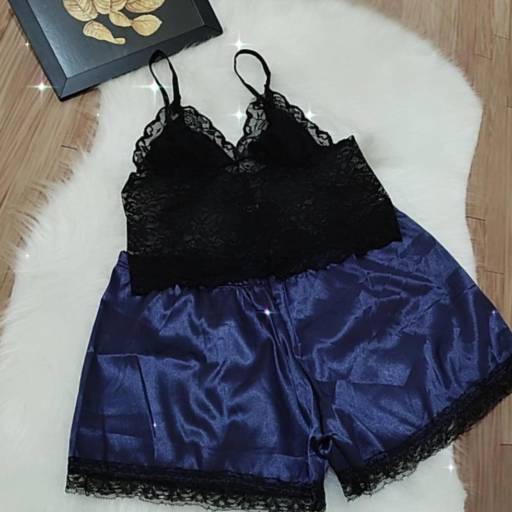 Lingerie preta e azul escuro em Bauru por Mixx Refúgio Acessórios