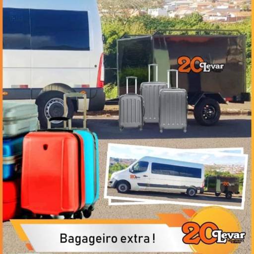 Bagageiro extra para grandes viagens em Bauru por 20Levar Transporte e Locação