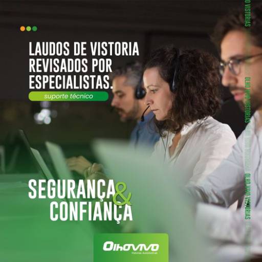 Vistoria com Laudos revisados por especialistas