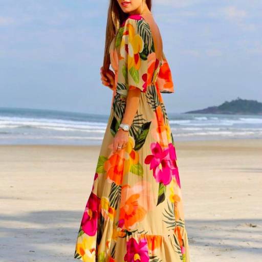 Comprar o produto de Vestido Alfaiataria c/ Estampa  em Moda Feminina pela empresa Armel Rosa em Jundiaí, SP por Solutudo