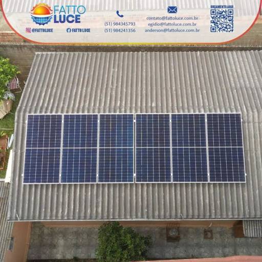 Comprar o produto de Instalação de placas solares em Energia Solar pela empresa Fatto Luce em Sapucaia do Sul, RS por Solutudo