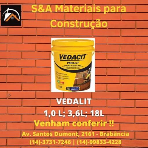 Comprar o produto de Vedalit em Avaré em Materiais para Construção pela empresa S.A Materiais para Construção em Avaré  em Avaré, SP por Solutudo