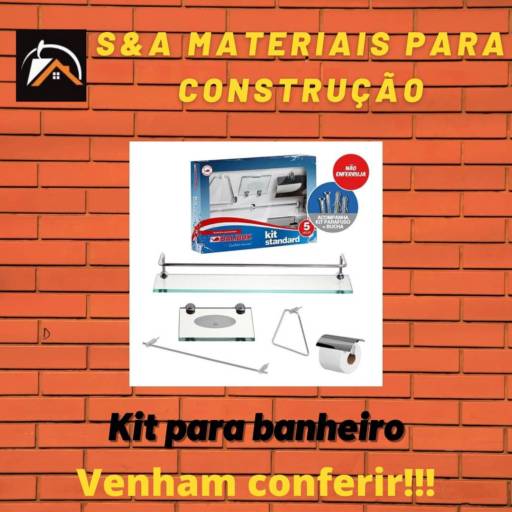Comprar o produto de Kit Banheiro em Avaré em Materiais para Construção pela empresa S.A Materiais para Construção em Avaré  em Avaré, SP por Solutudo