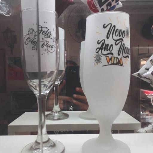 Taças Personalizadas em Vidro por Canelika's Canecas Personalizadas