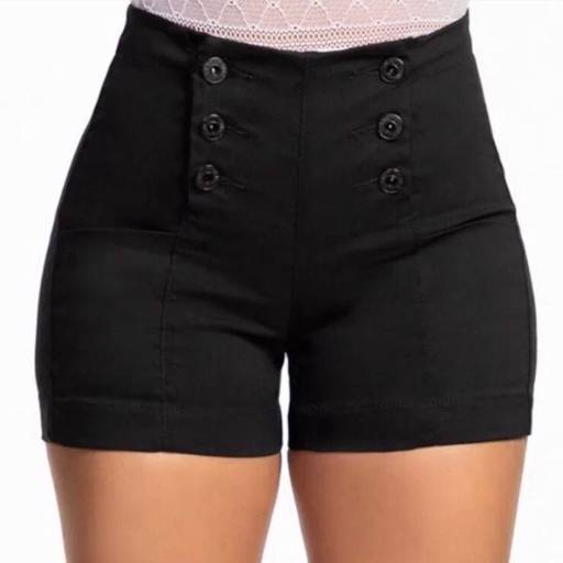 Shorts Biotipo Preto por Nah Luna Modas