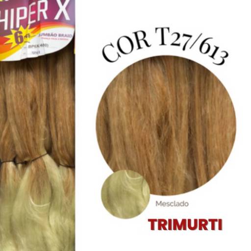Cabelo sintético JUMBO marca HIPER X - T27/613 em Foz do Iguaçu, PR por Trimurti Cabelos para Mega Hair Perucas Jumbo e Apliques para Cabelo 