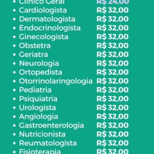 Conheça todas as especialidades em que você tem desconto com o Cartão de Todos