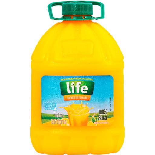 Comprar o produto de Suco de Laranja 3.6 litros em Sucos pela empresa Life Sucos - Laranja da Fazenda em Bauru, SP por Solutudo