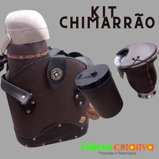 Kit de Chimarrão marrom  por Galera Criativa - Presentes e Decorações