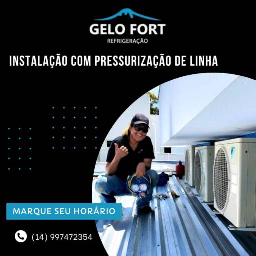 Instalação com Pressurização de Linha por Gelo Fort Refrigeração