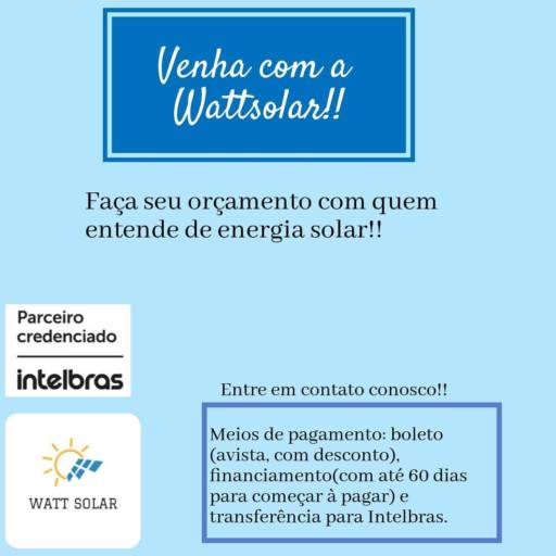 Empresa de Energia Solar por Watt Solar
